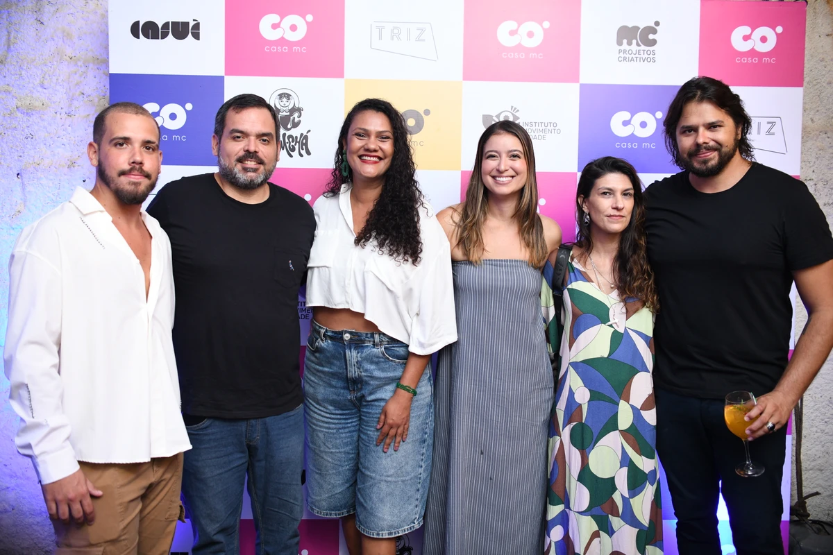 Nathan Braga, Fred Mascarenhas, Melissa Kunsch, Daniela Maia, Mirella Schena e Omar Salomão