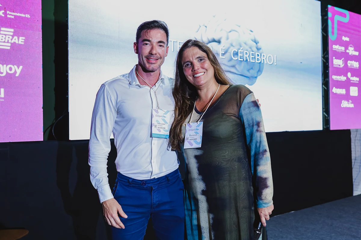 Marcio Guimarães e Paula Pazolini