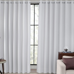 Cortina Tecido Quarto Branco Gelo