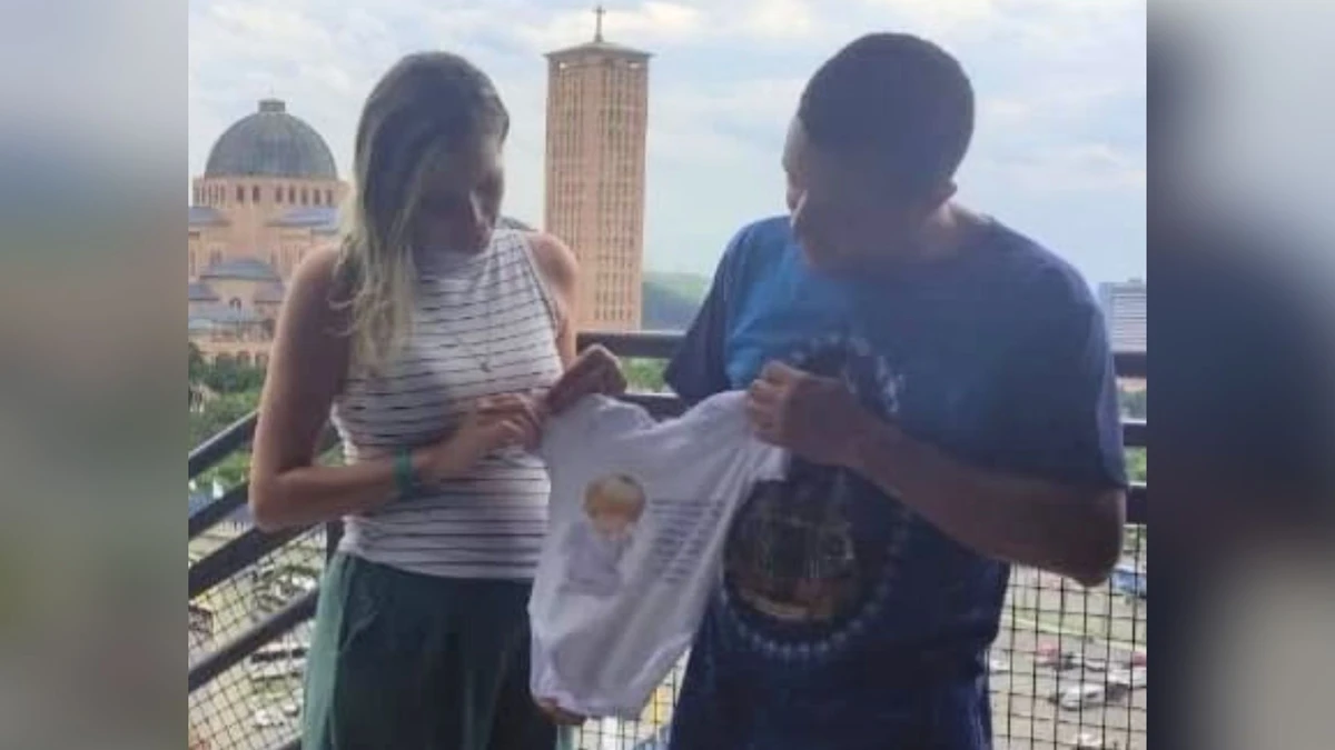 A descoberta da segunda gravidez veio enquanto Maristela e o marido estavam na Romaria de Aparecida do Norte.