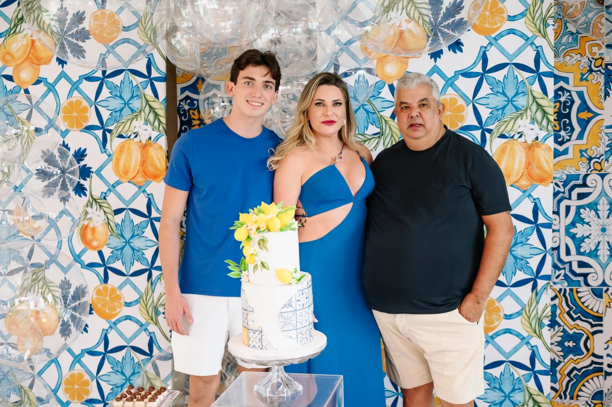 Arthur, Kamilla Carneiro Benjamim e Antonio Benjamim