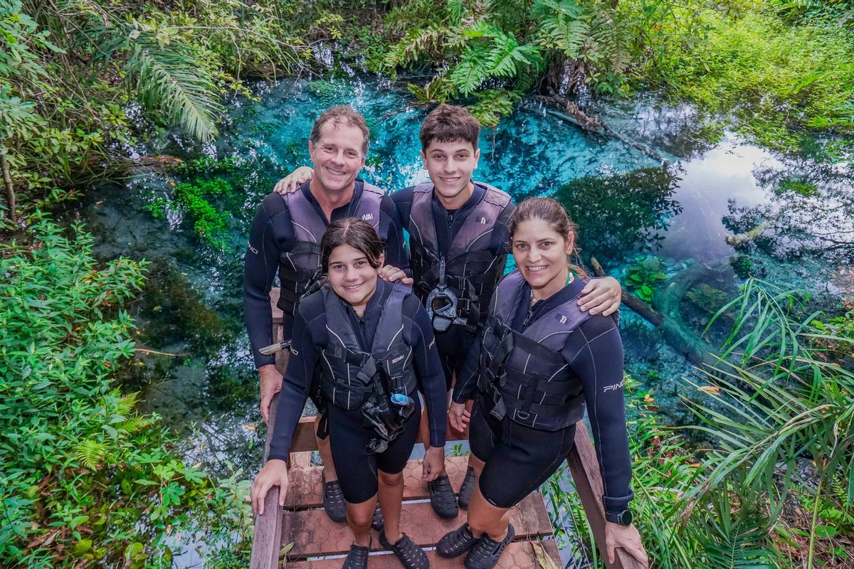 Bruno Pinho, Talita e os filhos Maya e Luca