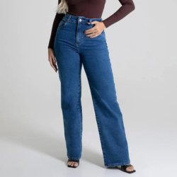 Calça Jeans Sawary Wide Leg  