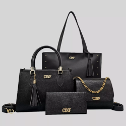 Kit Bolsas Feminina Sacola Transversal Tira Colo Carteira 