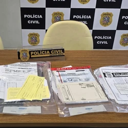 Polícia Civil cumpre 21 mandados e apreende diplomas, laudos e até receitas falsificadas; esquema envolvia uso de documentos adulterados por candidatos em processos seletivos