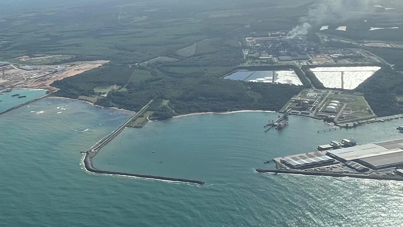 Área onde a Vports pretende construir um terminal portuário, em Aracruz