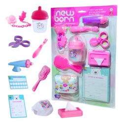 Acessórios Boneca Reborn Brinquedo Mamadeira Chupeta Fralda 