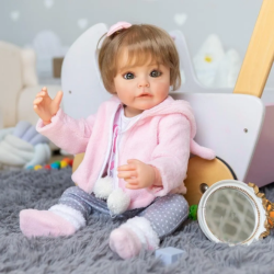 Boneca Bebê Reborn Realista New Happy 55cm 