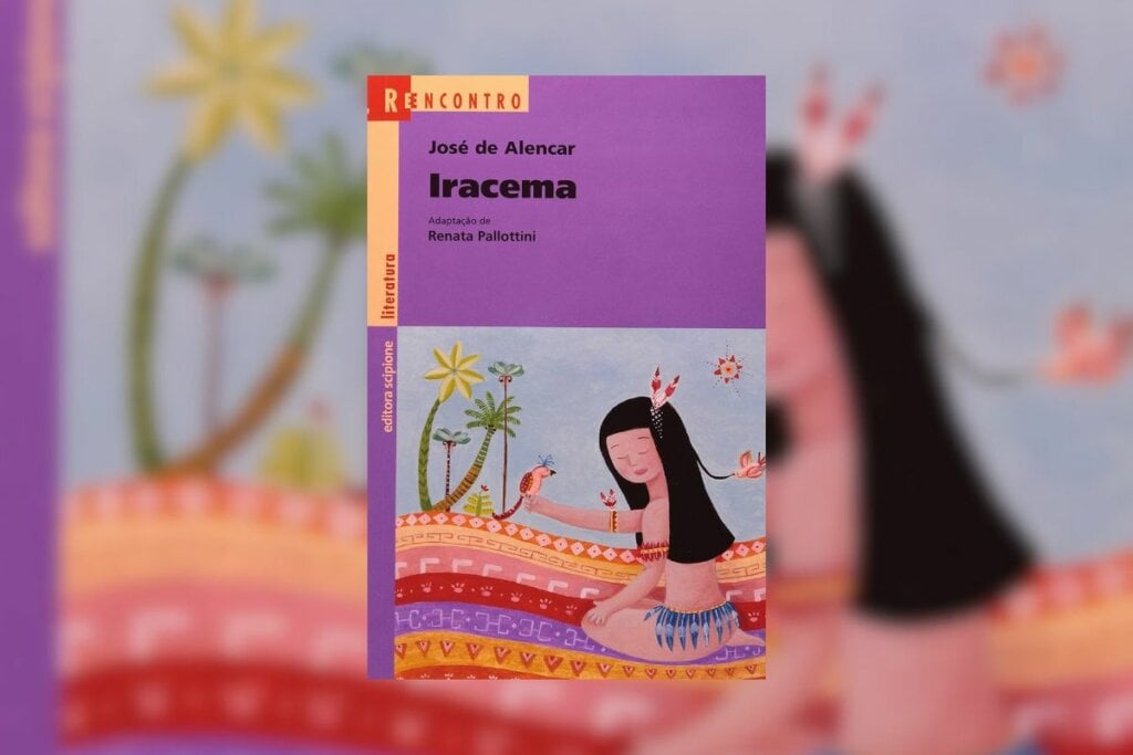 &#8220;Iracema&#8221; narra o amor proibido entre a indígena Iracema e o português Martim (Imagem: Divulgação | Editora Scipione )