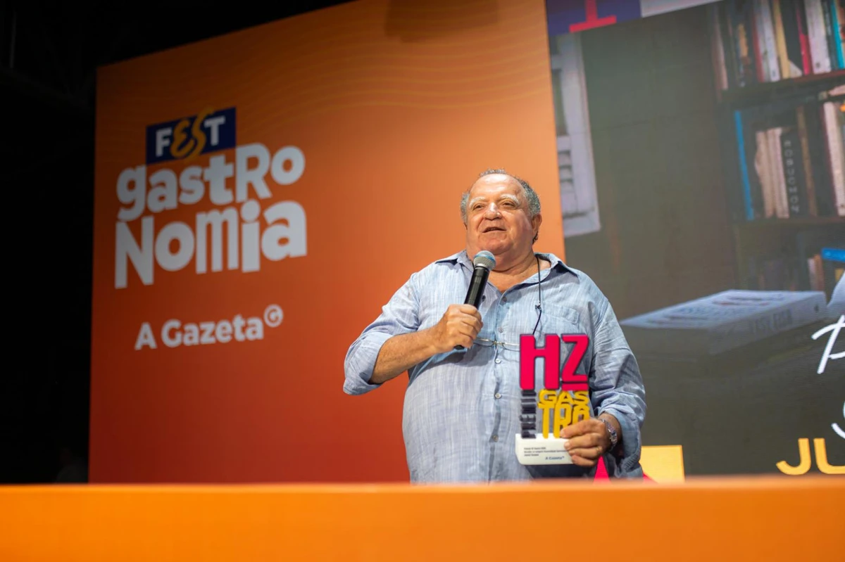 O chef Juarez Campos, homenageado como Personalidade Gastronômica do Prêmio HZ Gastrô 2024
