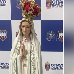 Caso ocorreu na quarta-feira (30), no bairro Honório Fraga. Suspeito teria entrado na igreja e saído com e imagem de Nossa Senhora de Fátima em mãos