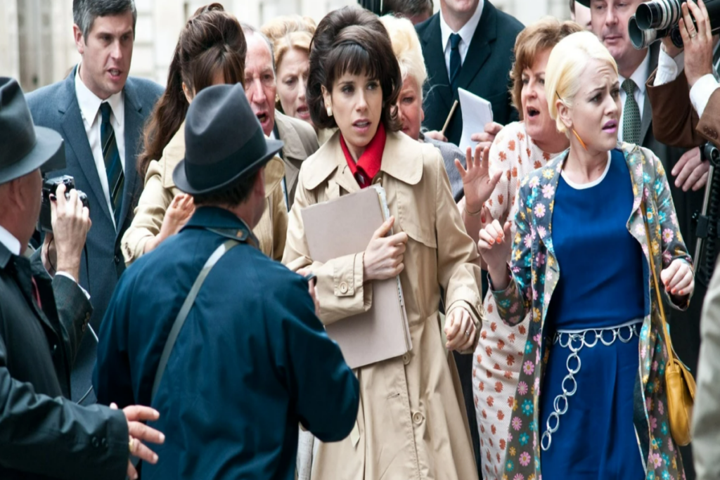 O filme “Revolução em Dagenham” mostra a luta das operárias da Ford para conquistarem a igualdade salarial (Imagem: Reprodução digital | Prime video)