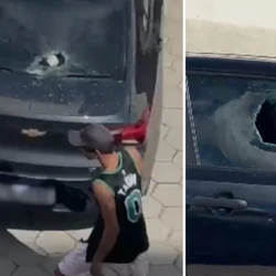 A Polícia Militar foi acionada, mas nenhum suspeito foi encontrado na região; pelo menos três motoristas tiveram prejuízos