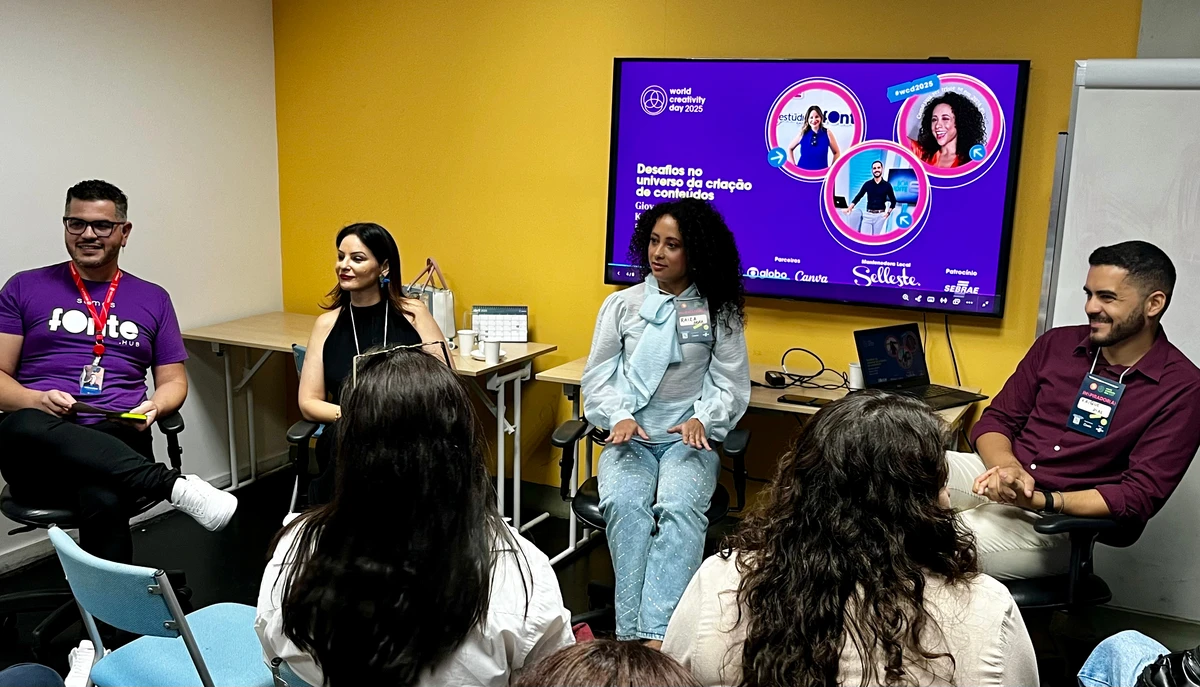 Ao longo dos dois dias de evento, o WCD no Fonte Hub reuniu empreendedores, estudantes, profissionais da comunicação e criadores de conteúdo em atividades que combinaram teoria e prática