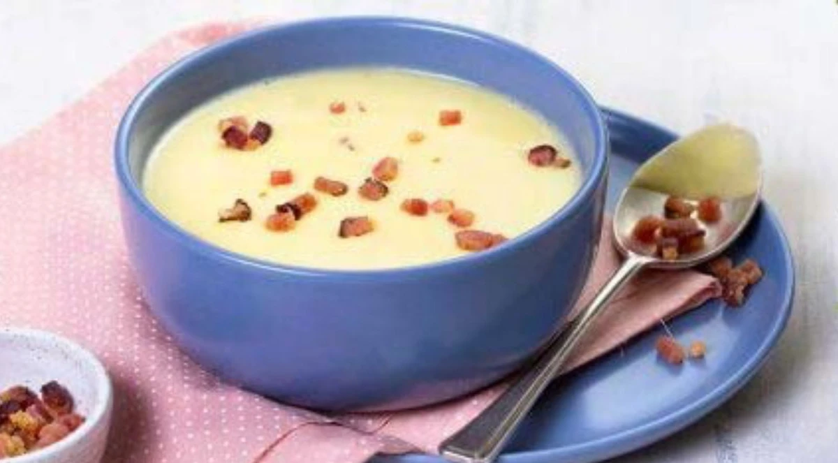 Creme de mandioquinha com bacon