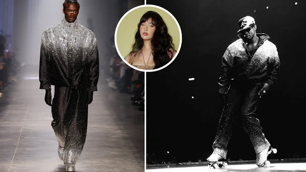 Peça criada pela estilista de Cariacica foi bordada com mais de 70 mil cristais e chamou a atenção do cantor na São Paulo Fashion Week 2024