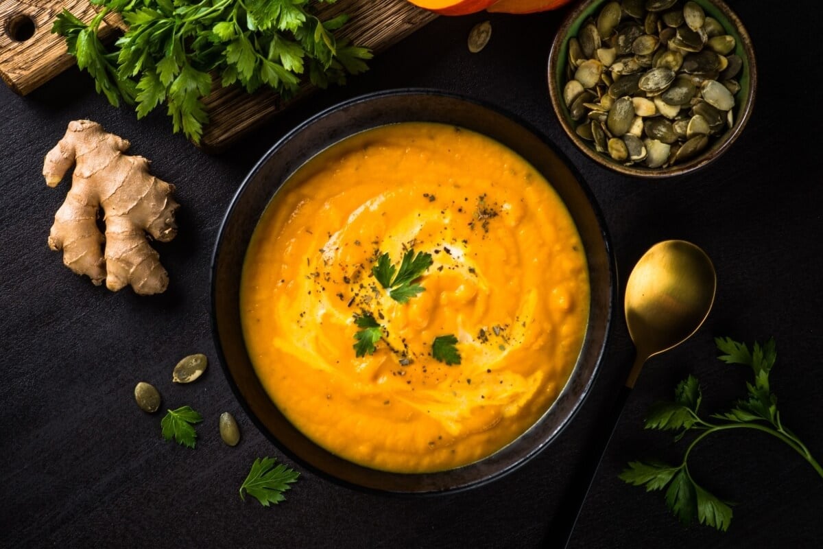 Creme low carb de abóbora com gengibre (Imagem: nadianb | Shutterstock)