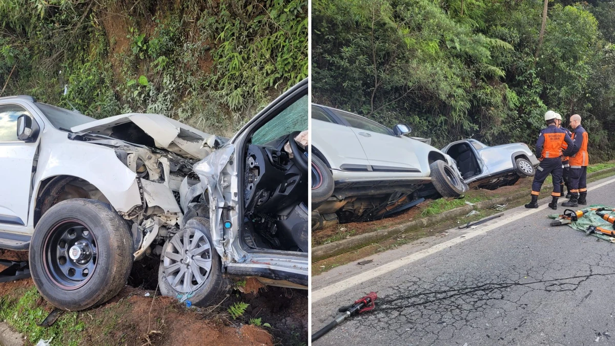 Idoso morre e filha fica ferida em acidente em Pedra Azul 