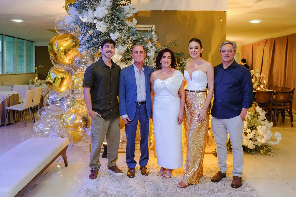 Luciano Rabelo, Manoel Rabelo, Margareth Rabelo, Manu Rabelo e Luciano Bragatto