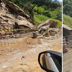 Motoristas devem evitar a Rodovia ES-177 até a liberação da via