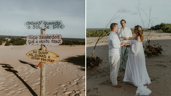 Conhecida pelo forró, a vila em Conceição da Barra ganha destaque como destino romântico para casamentos ao ar livre e celebrações intimistas