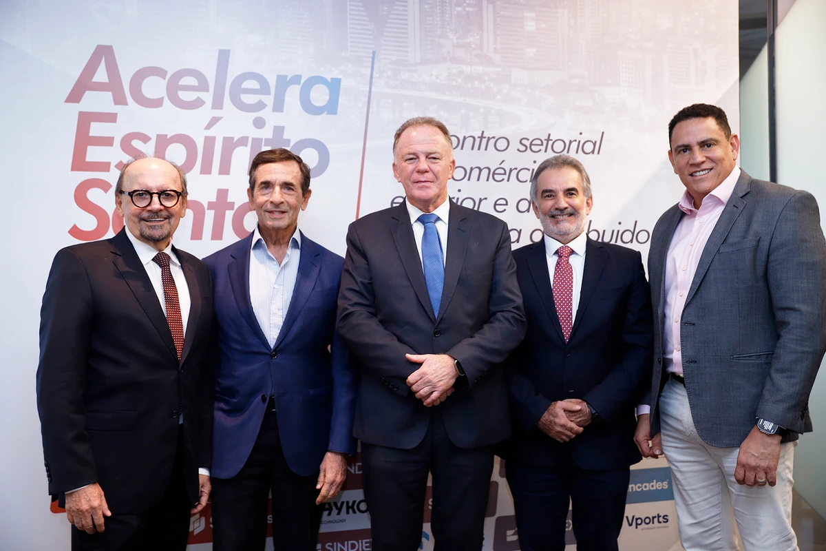 Idalberto Moro, Alfredo de Goeye, Renato Casagrande, Sidemar Acosta e Josias Da Vitória 