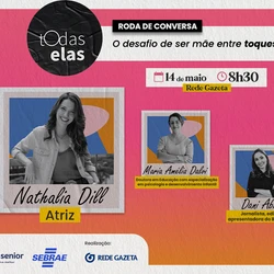 A atriz Nathalia Dill desembarca no Estado para bate-papo que acontece na próxima quarta-feira (14), em Vitória. Evento vai recolher doações para projeto social que auxilia mães-solo no ES