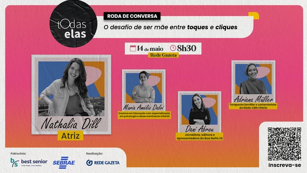 A atriz Nathalia Dill desembarca no Estado para bate-papo que acontece na próxima quarta-feira (14), em Vitória. Evento vai recolher doações para projeto social que auxilia mães-solo no ES