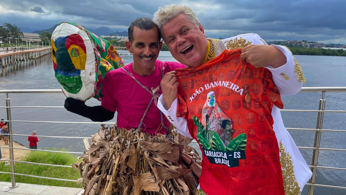 João Bananeira faz participação em gravação para o Domingão com Huck