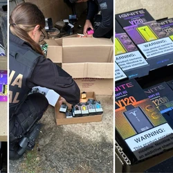 Foco da ação é combater cigarros contrabandeados, e a apreensão das 93 unidades de cigarro eletrônico de origem estrangeira ocorreu em um cumprimento de mandado de busca e apreensão