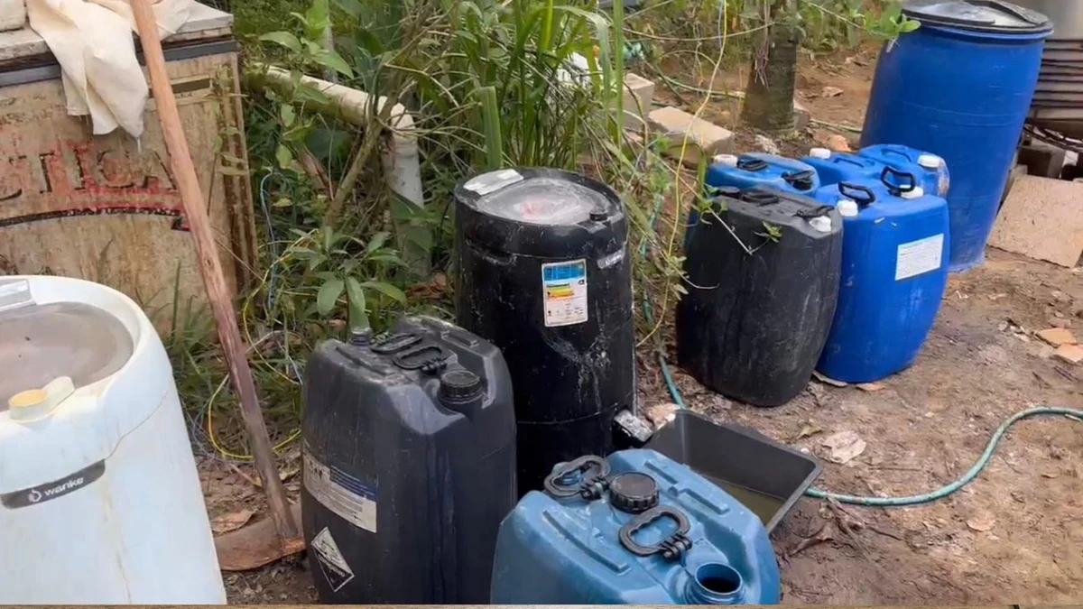  Imagens do laboratório clandestino localizado em novembro de 2023, em Duque de Caxias/RJ por Divulgação | Polícia Federal