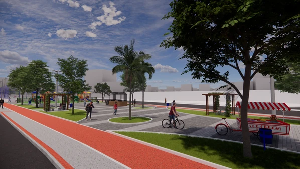 Obras devem começar ainda nesta semana, e complexo com quadra, parquinho infantil, ciclovia e espaço para eventos deve ficar pronto até dezembro deste ano