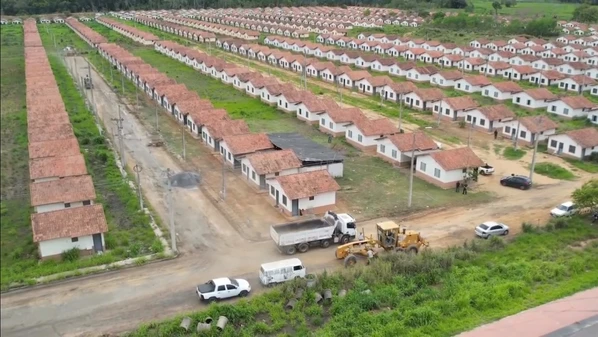 As 917 casas do Residencial Mata do Cacau, no bairro Aviso, começaram a ser construídas em 2010