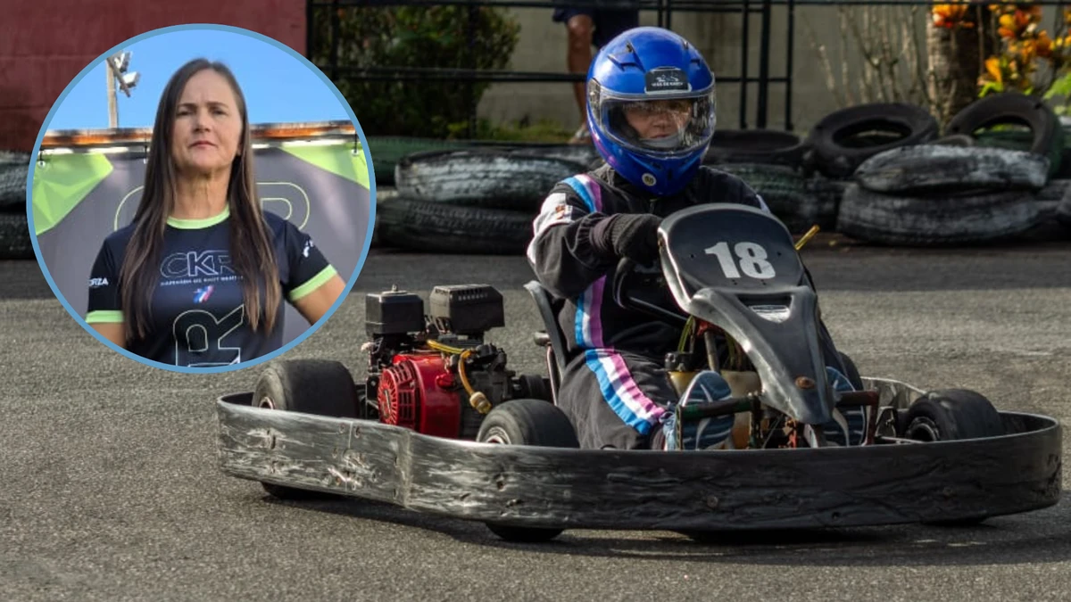 Vanda Gaide chegou à terceira etapa do Capixaba de Kart Rental
