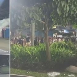 Policiais militares foram conter uma confusão, dispararam e acabaram ferindo um empresário de 32 anos, que estava no local com a família; Corregedoria da PM investiga o caso