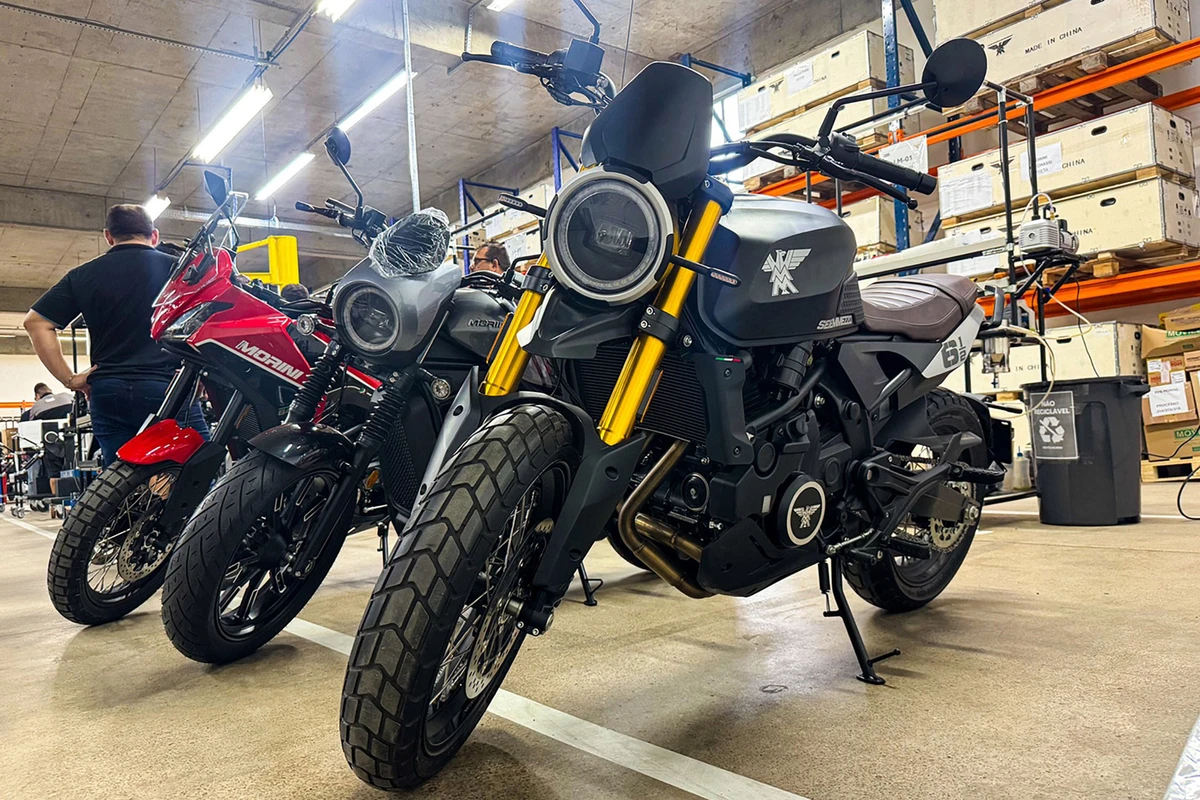 Linha de montagem da Moto Morini no Polo Industrial de Manaus