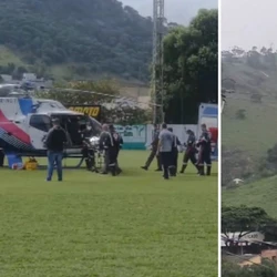 Suspeito se apresentou à polícia junto de um advogado, onde foi ouvido e liberado. Vítima foi levada de helicóptero para um hospital da Serra nesta sexta-feira (16)