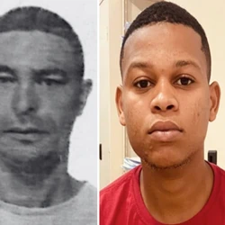 Investigadores dizem que  Breno Moraes de Aguiar, de 24 anos, e Maurício Costa dos Anjos, de 25, estão por trás do assassinato de Lindolfo José Antônio Filho, de 49 anos