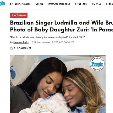 Imagem - Nascimento da bebê de Ludmilla repercute na imprensa internacional