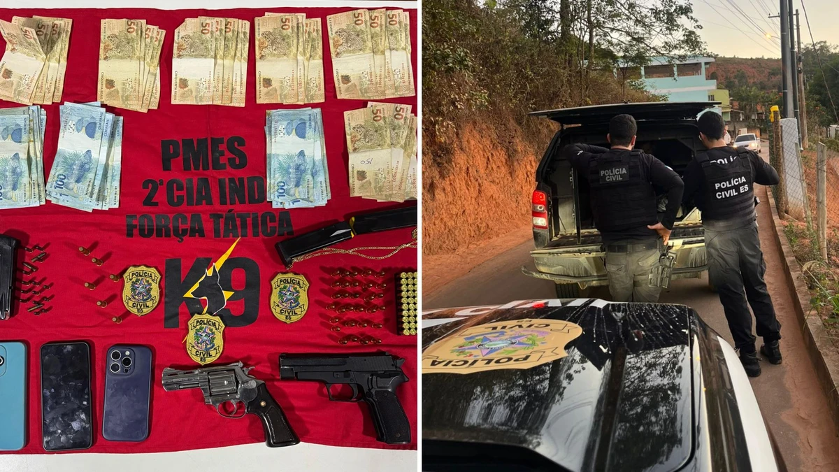 Operação Dominó prendeu seis pessoas e apreendeu armas e munições