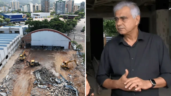 José Carlos Nunes, que comanda a Secretaria de Estado de Esportes e Lazer, disse que cronograma e orçamento para obra no Ginásio Jones Santos Neves devem ser mantidos