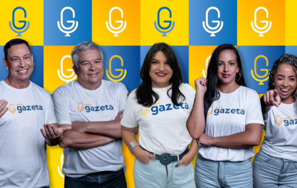 Time de locutores da Rádio Gazeta