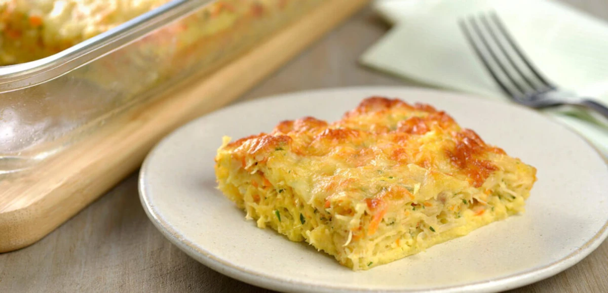 Torta de frango com tapioca