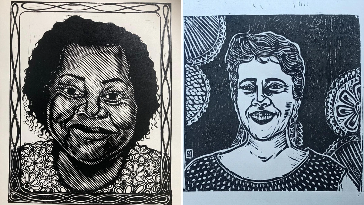 Xilogravura de Dilvana Silva Santos e Regina Maria Ruschi