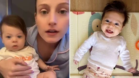 A pequena Cecília, de quatro meses, viralizou por se parecer com um bebê reborn
