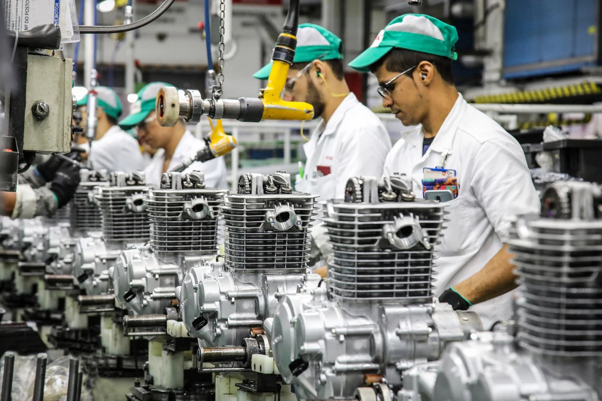 Fábrica da Honda Motos na Zona Franca de Manaus (AM)