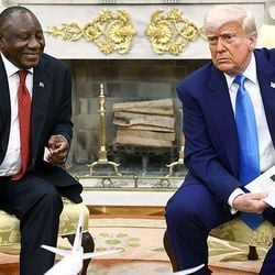 O encontro entre Trump e Ramaphosa na Casa Branca ficou tenso após as acusações do presidente dos EUA sobre suposta perseguição a brancos na África do Sul.