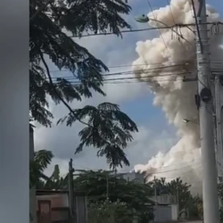 Moradores da região relataram ter ouvido um barulho bem alto de explosão