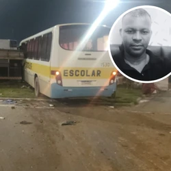 Coletivo, que transportava 39 trabalhadores, foi atingido por uma carreta, que teria avançado semáforo vermelho; os demais ocupantes do ônibus e o condutor do outro veículo tiveram  apenas escoriações