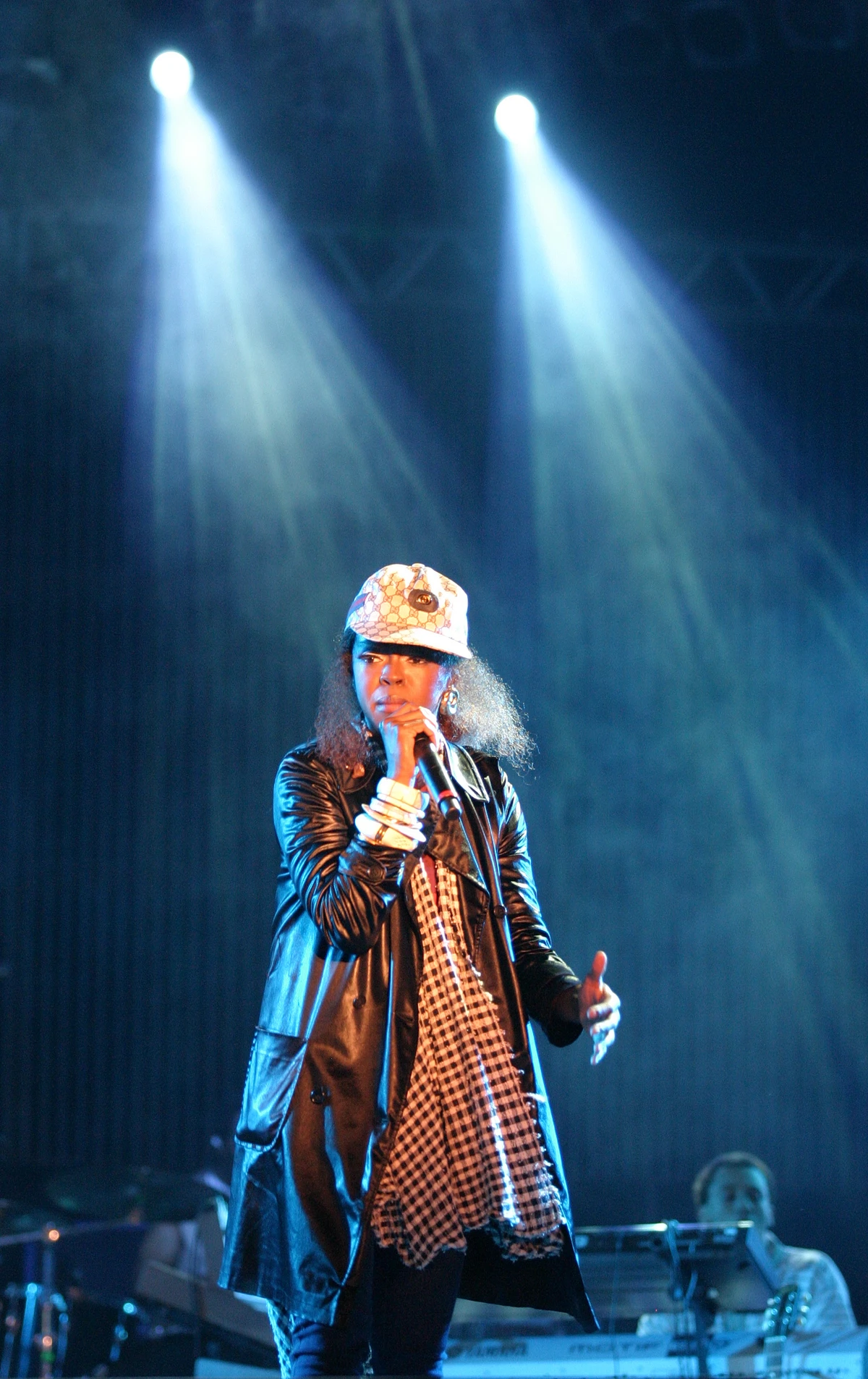 A cantora americana Lauryn Hill durante show no 24º Festival de Alegre.